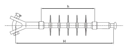 24kV tension composite insulator